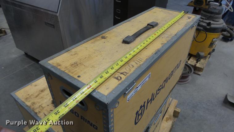 image for item EX9010 (4) wood Husqvarna boxes