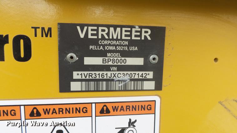 image for item DC3050 Vermeer BP8000 bale processor