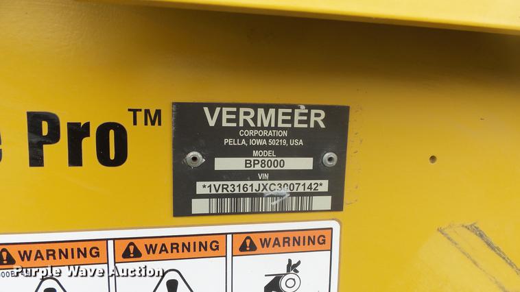 image for item DC3050 Vermeer BP8000 bale processor