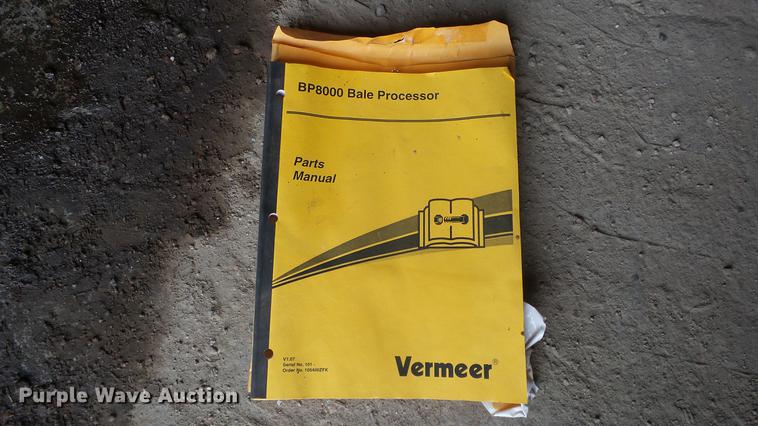 image for item DC3050 Vermeer BP8000 bale processor