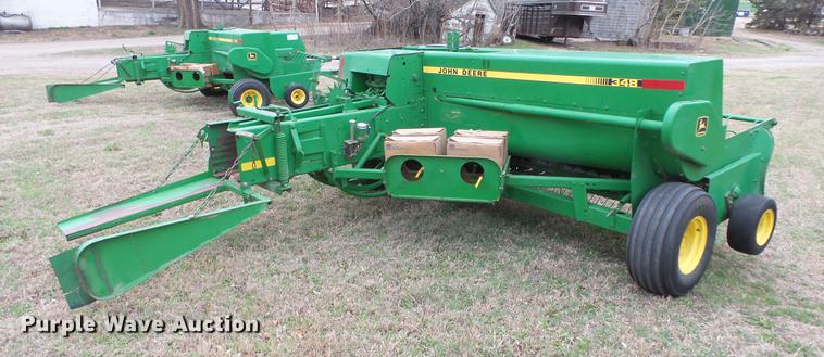 image for item DC3117 2000 John Deere 348 square baler