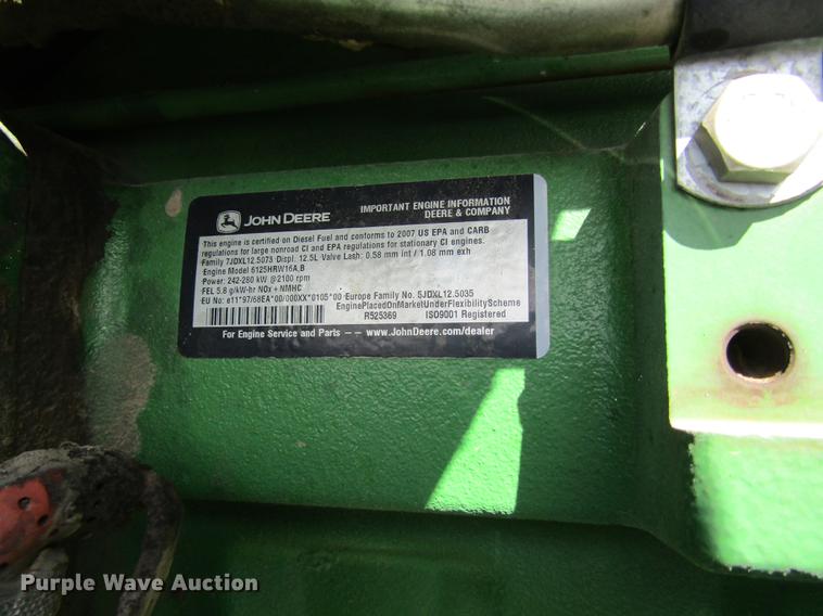 image for item DD8758 2007 John Deere 9220 4WD tractor