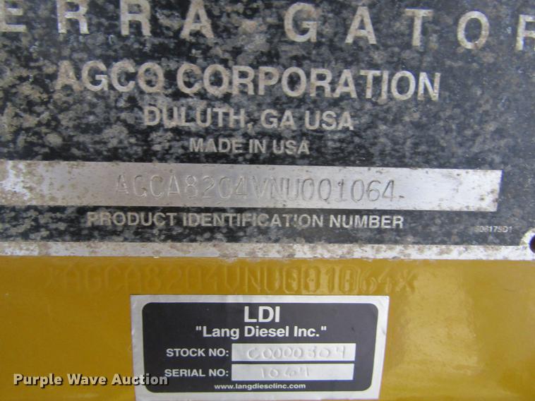 image for item DE6729 2009 Ag-Chem TerraGator 8204 dry applicator