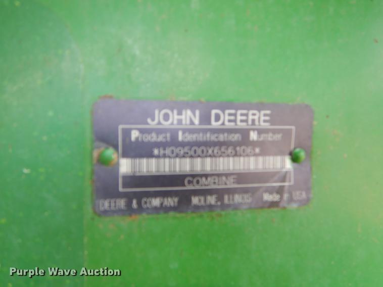 image for item EJ9951 1994 John Deere 9500 combine