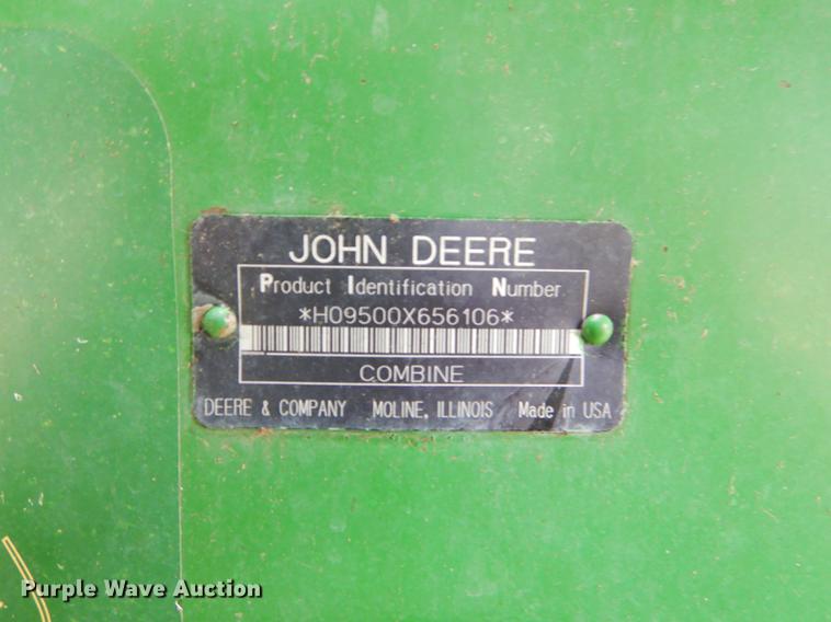 image for item EJ9951 1994 John Deere 9500 combine