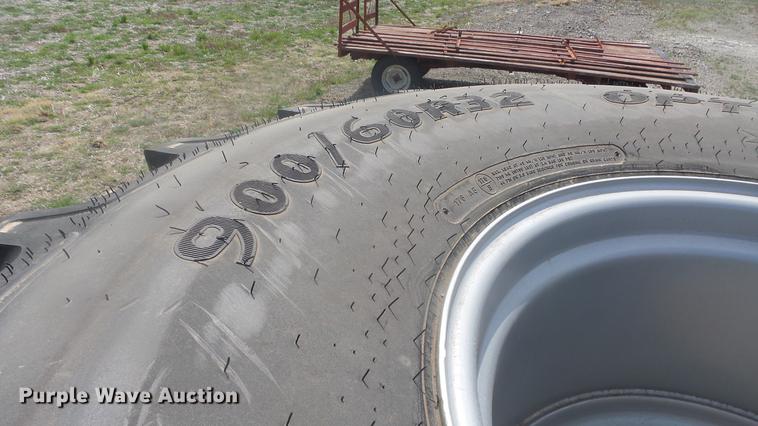 image for item EX9133 (2) Goodyear Optitrac 900/60R32 tires and wheels