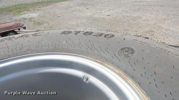 image for item EX9133 (2) Goodyear Optitrac 900/60R32 tires and wheels