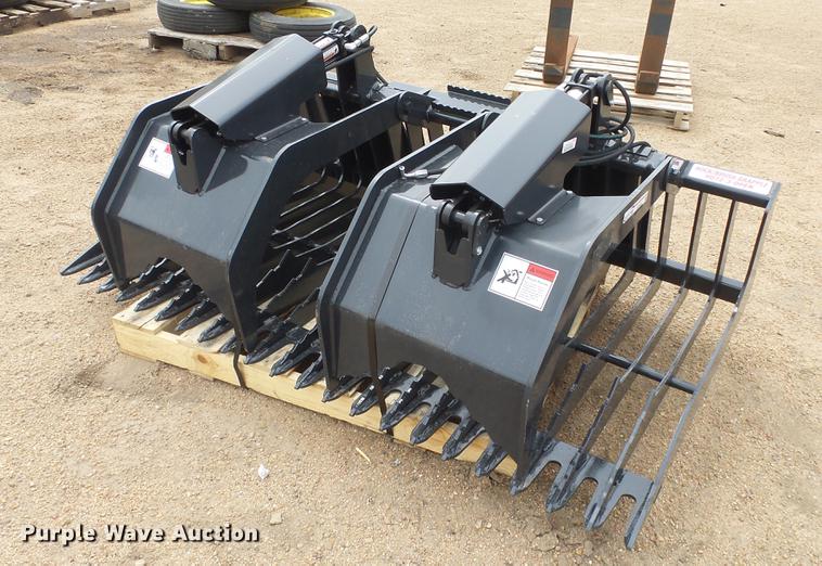 Stout HD723 open rock/brush grapple bucket in Kinsley, KS Item