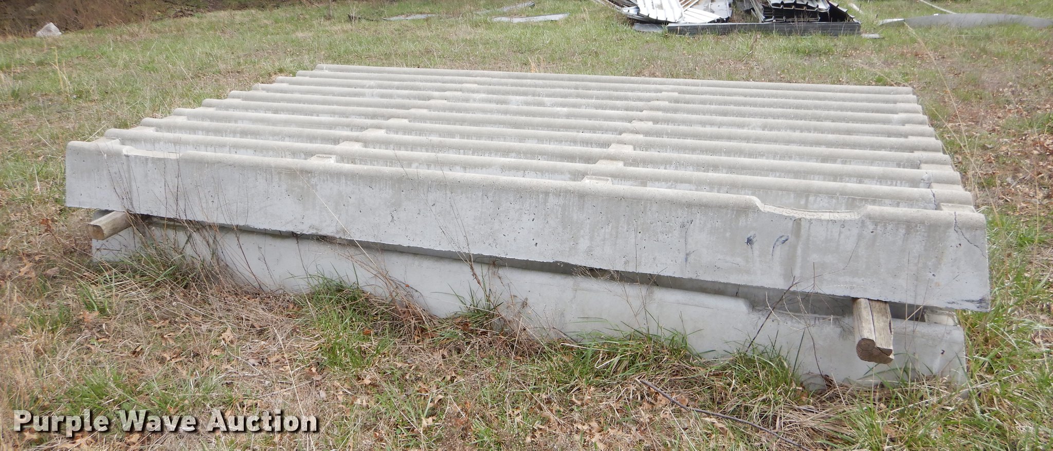 (2) concrete cattle guards in Parsons, KS Item EJ9938 sold Purple Wave