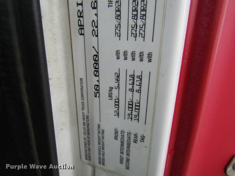 image for item DC4316 1995 Volvo WG semi truck