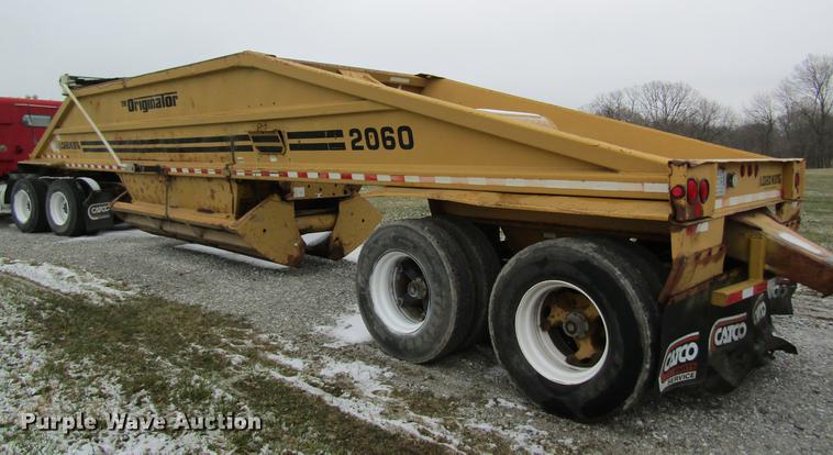 image for item DC4317 1994 Load King 2060-40-2 bottom dump trailer