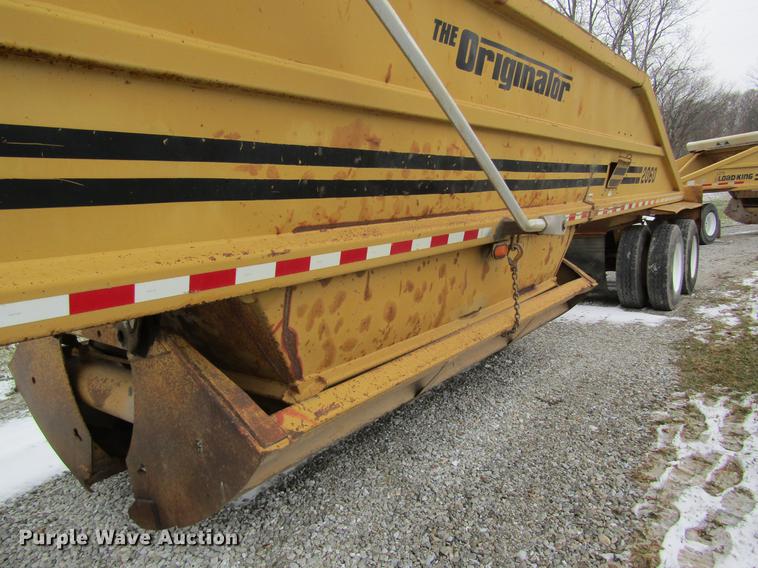 image for item DC4317 1994 Load King 2060-40-2 bottom dump trailer
