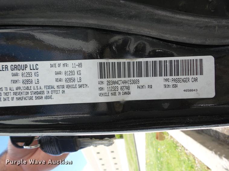 image for item AY9506 2010 Dodge Charger
