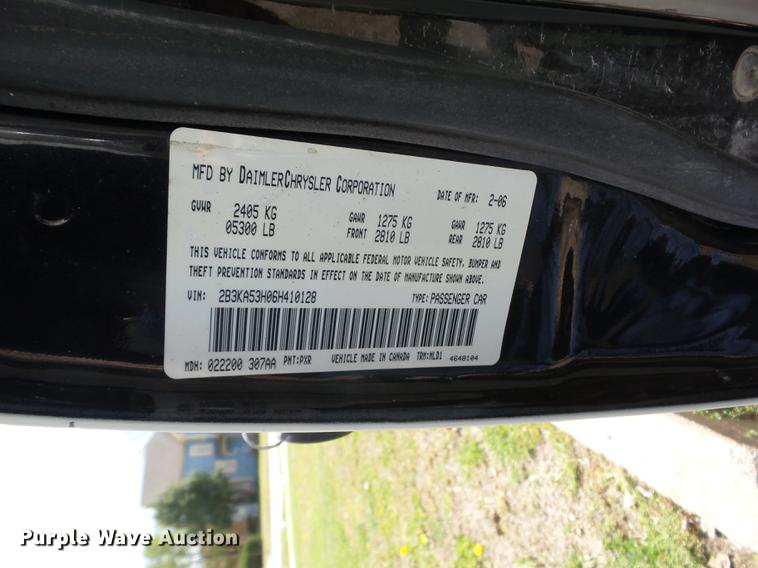 image for item AY9508 2006 Dodge Charger