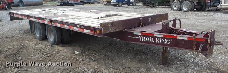 image for item AY9531 2001 Trail King TKT-20 tilt deck equipment trailer