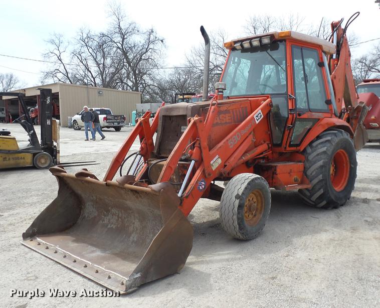 image for item AY9541 1992 Case 580 Super K backhoe