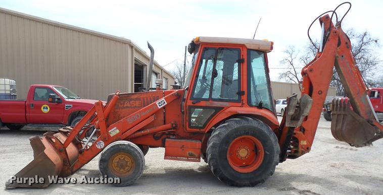 image for item AY9541 1992 Case 580 Super K backhoe