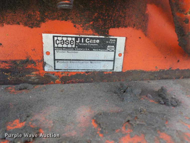 image for item AY9541 1992 Case 580 Super K backhoe