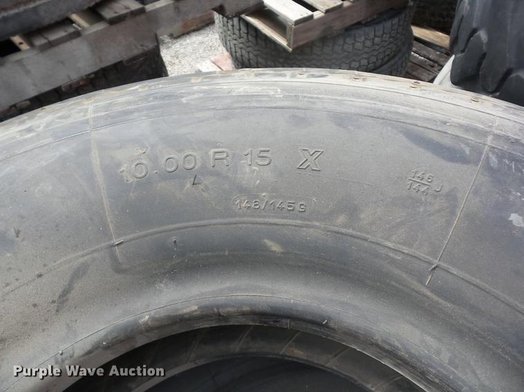 image for item AY9545 (4) Michelin 10.00R15 tires