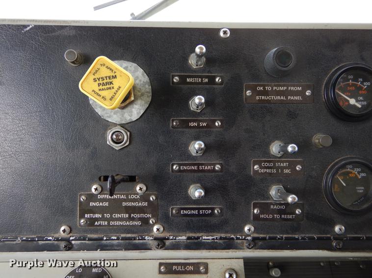 image for item DC0393 1980 Oshkosh ARFF fire truck