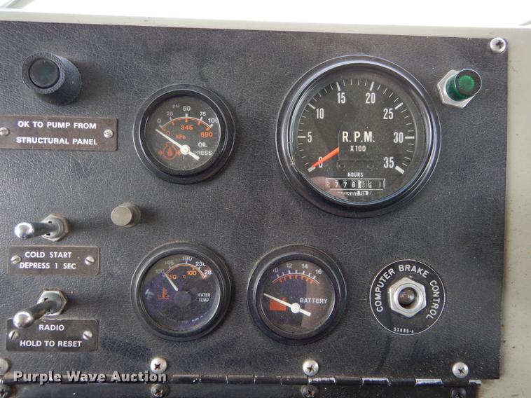 image for item DC0393 1980 Oshkosh ARFF fire truck