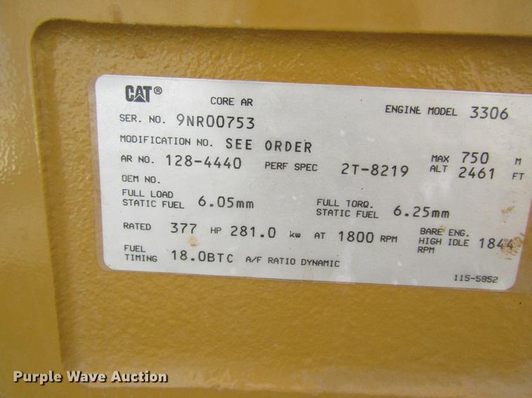 image for item DC4286 1996 Caterpillar SR4 generator