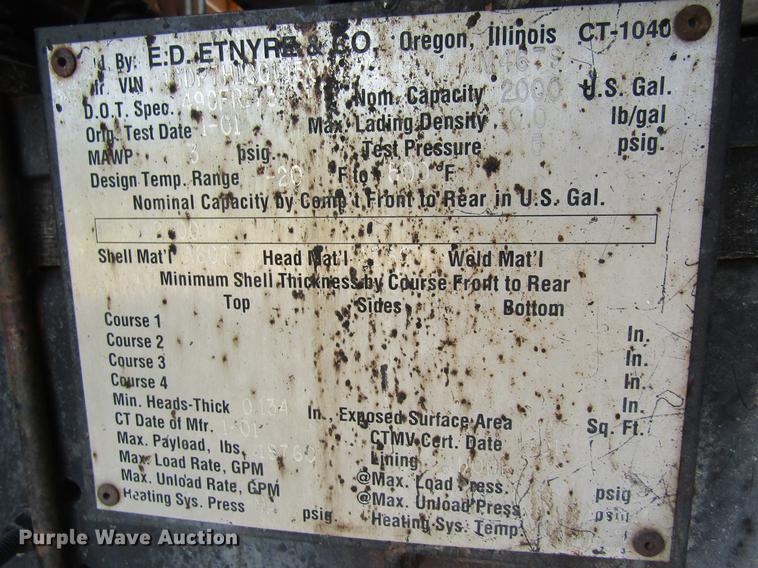 image for item DC4294 2001 GMC C8500 oil distributor truck