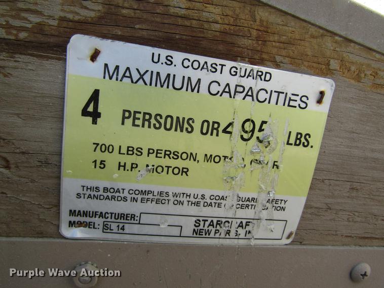 image for item DC4297 2010 Starcraft SL-14 aluminum boat