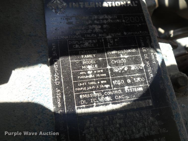 image for item DC7351 2002 International F2554 dump truck