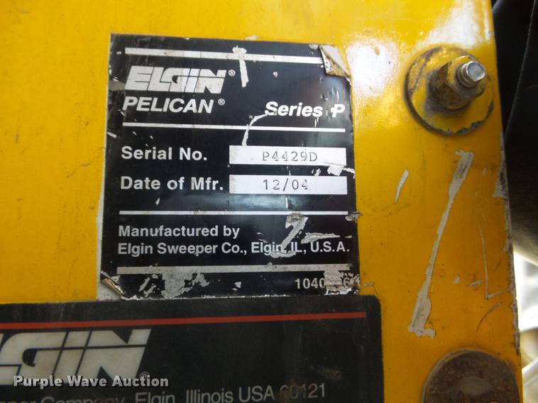 image for item DC7356 2005 Elgin Pelican P Series sweeper