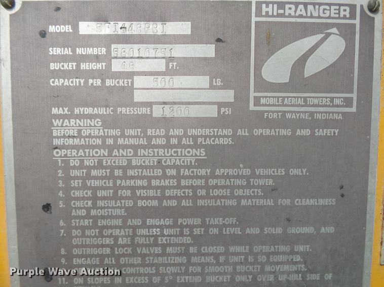 image for item DE3625 1981 Ford F600G bucket truck