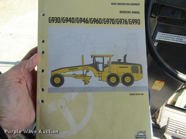 image for item DE6720 2007 Volvo G940 motor grader