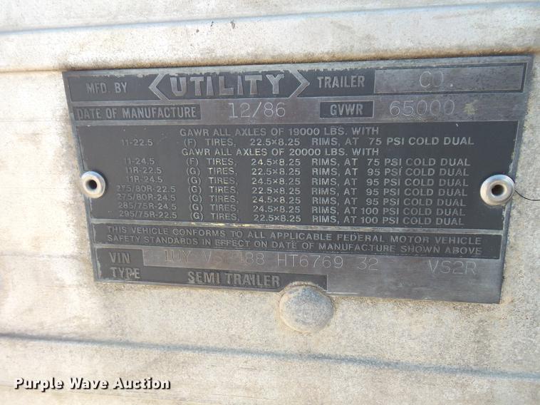 image for item DW9705 1987 Utility mobile shower van trailer