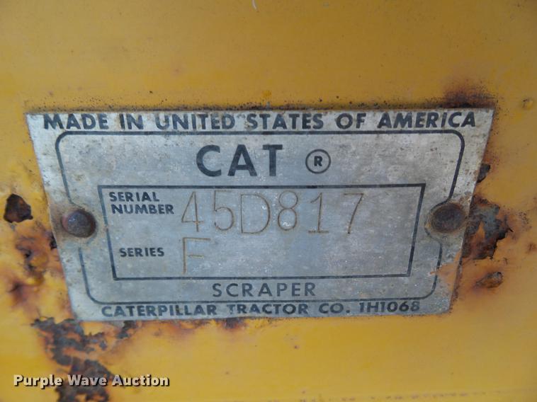 image for item DZ9327 1972 Caterpillar 435F scraper