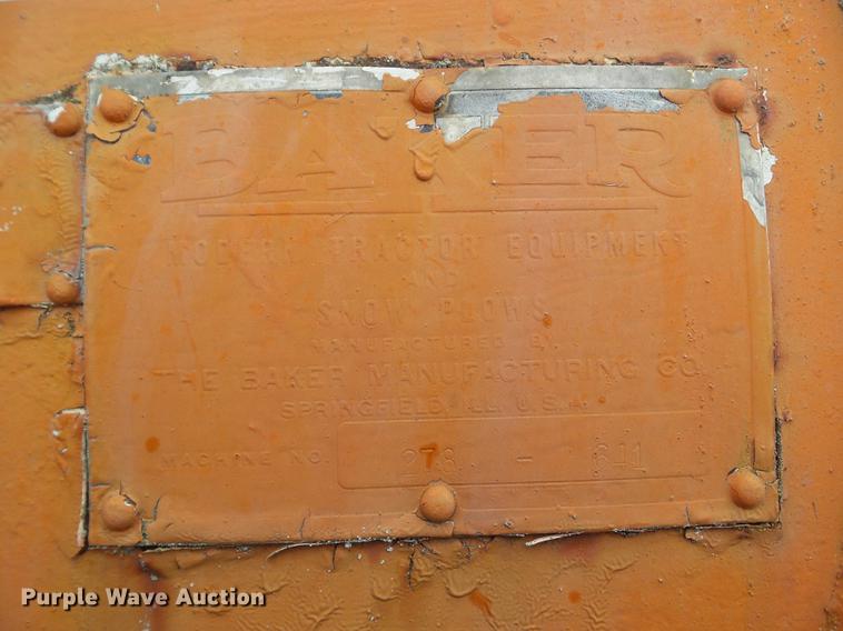 image for item DZ9329 Baker snow plow