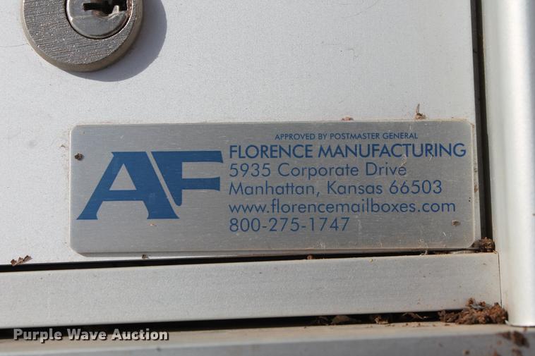 image for item DZ9862 (28) Florence Mfg. aluminum mailboxes