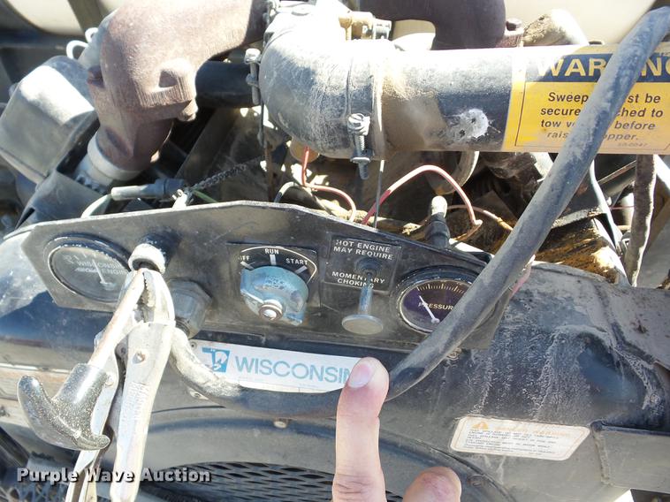 image for item EI9789 1990 Sweepster TP60GED street sweeper