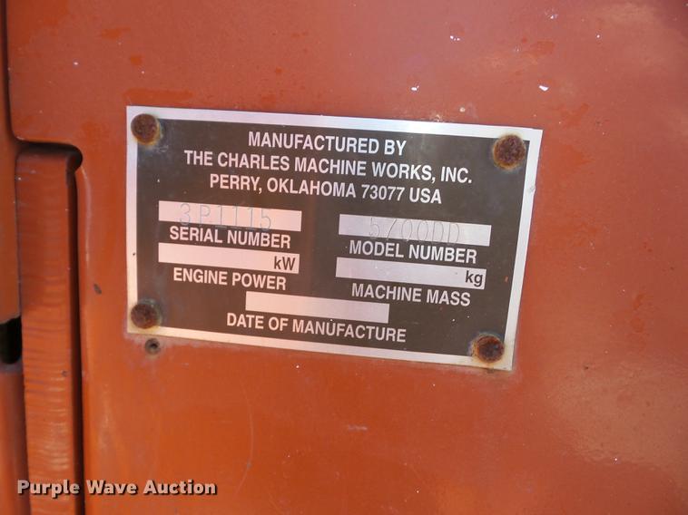 image for item EI9791 1997 Ditch Witch 5700 trencher