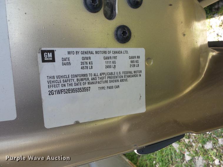 image for item EI9792 2005 Chevrolet Impala