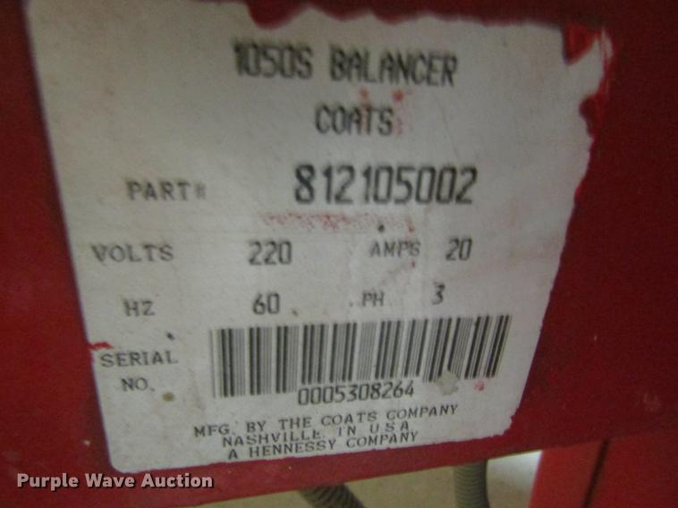 image for item EP9750 Coats 1050 direct drive tire balancer