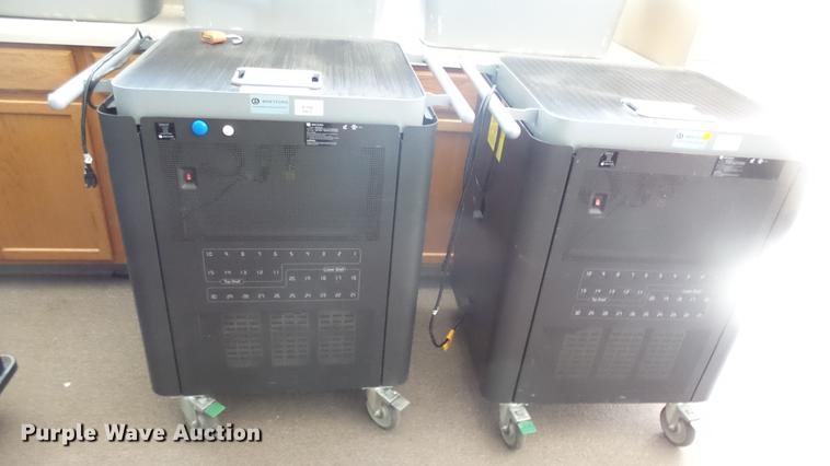 image for item EX9127 Approximately 50 laptop storage carts