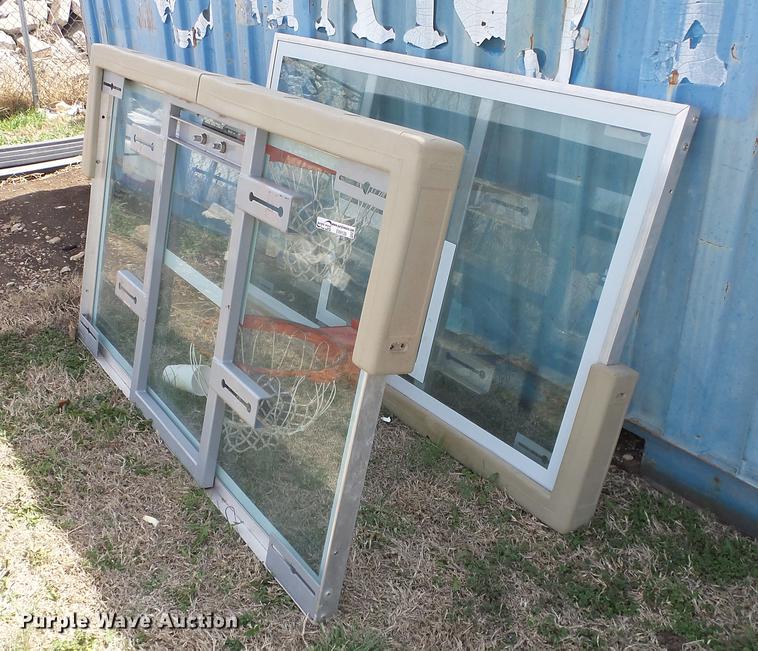image for item EX9128 (2) glass basketball goals