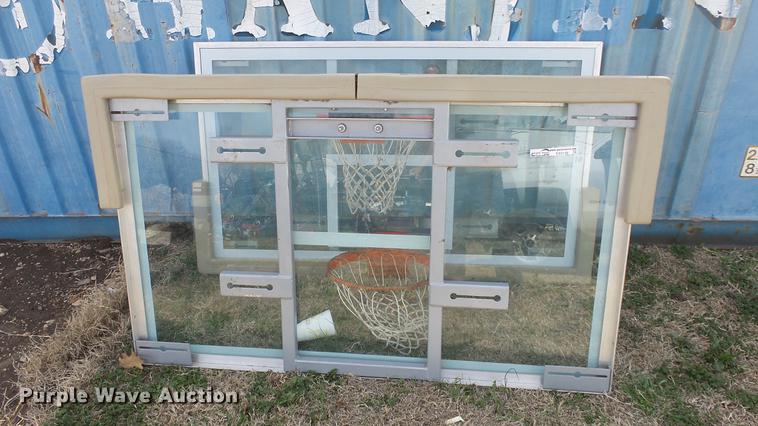image for item EX9128 (2) glass basketball goals