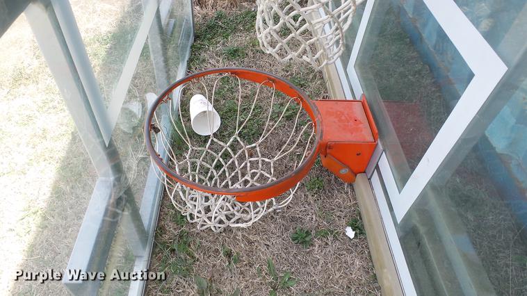 image for item EX9128 (2) glass basketball goals