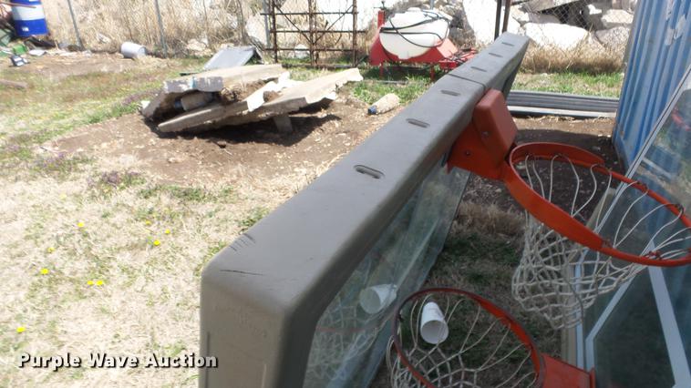 image for item EX9128 (2) glass basketball goals