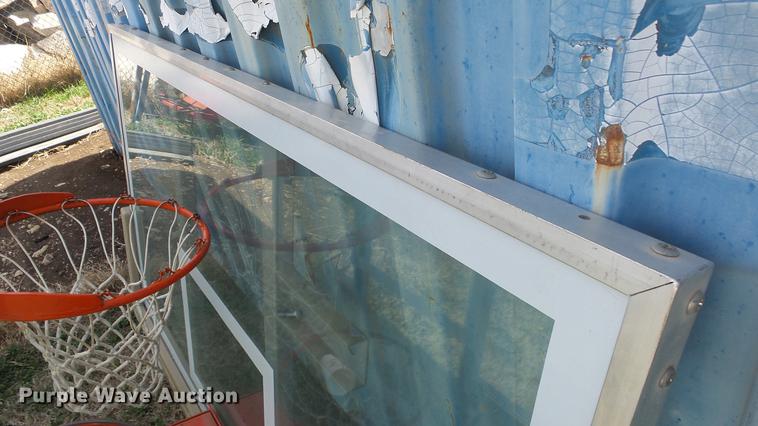 image for item EX9128 (2) glass basketball goals