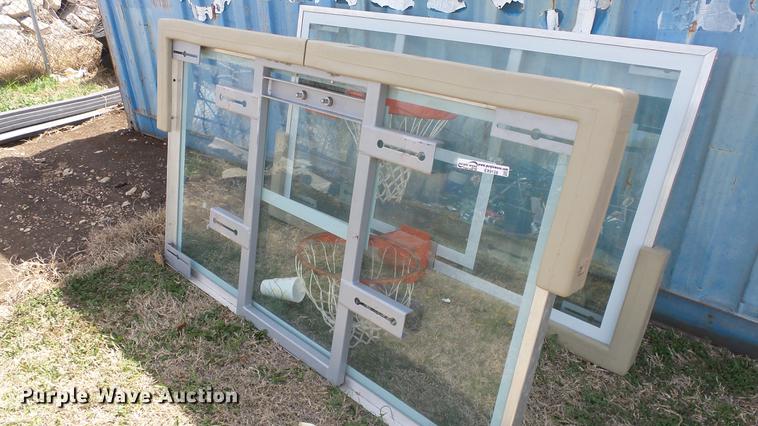 image for item EX9128 (2) glass basketball goals