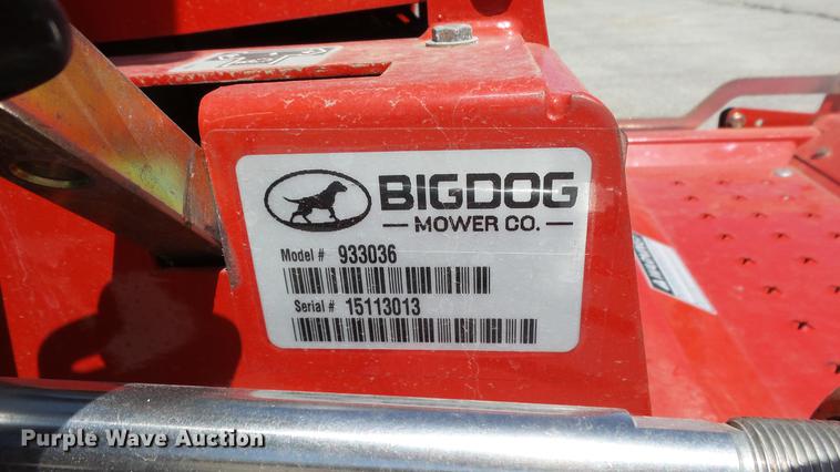 image for item EZ9502 Big Dog Black Jack ZTR lawn mower