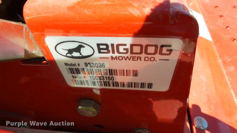 image for item EZ9507 Big Dog Black Jack ZTR lawn mower