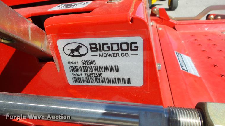 image for item EZ9510 Big Dog Black Jack ZTR lawn mower